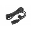 Кабель питания PWC-IEC19-SHM-3.0-BK (Schuko+C19) (3х1.5) 16А угловая вилка 3м Hyperline 43799