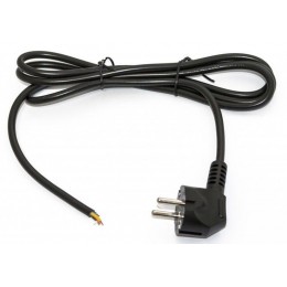 Кабель PWC-SHM-OE-3.0-BK 3х1.0кв.мм с вилкой Schuko (open end) 3м черн. Hyperline 229246