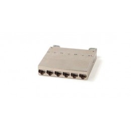 Кассета PPTR-CSS-1-6хRJ45-C6-SH-STL (для медн. претерм. решений) 6 экран. портов RJ45 кат. 6 Hyperline 235661
