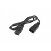 Кабель питания PWC-IEC19-IEC20-1.0-BK IEC 320 C19 -IEC 320 C20 (3х1.5) 16А прямая вилка 1м Hyperline 248703