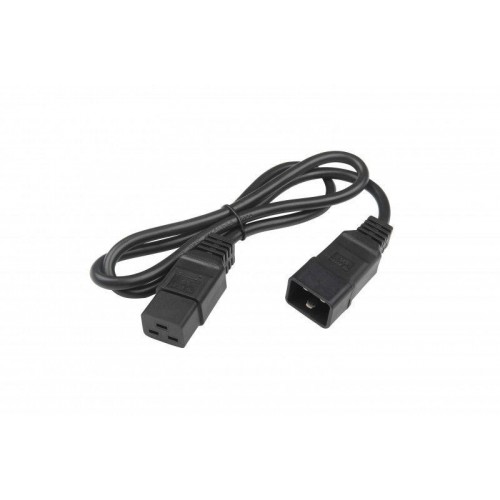 Кабель питания PWC-IEC19-IEC20-1.0-BK IEC 320 C19 -IEC 320 C20 (3х1.5) 16А прямая вилка 1м Hyperline 248703