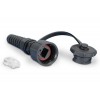 Разъем промышленный PLUG-IE-8P8C-PV-C6 RJ45 (8P8C) под витую пару IP67 кат.6 с защ. крышкой Hyperline 46566